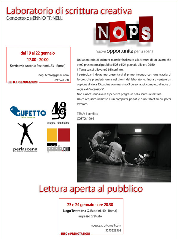 Nops Scrittura Creativa Gennaio 2016